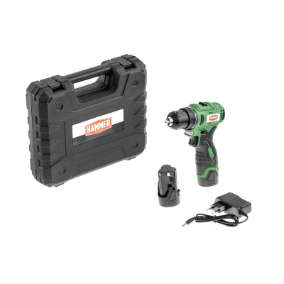 Аккум. дрель бесщ. Hammer ACD12BLC 12В 2x2Ач LiION 10мм 0-400/0-1350об/мин 32Нм в кейсе Аккум. дрель бесщ. Hammer ACD12BLC 12В 2x2Ач LiION 10мм 0-400/0-1350об/мин 32Нм в кейсе