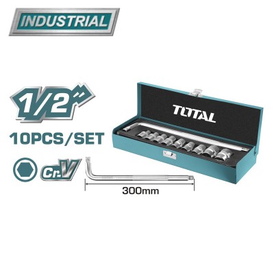 Набор головок 1/2 " TOTAL THTL121101 (10шт) Набор головок 1/2 " TOTAL THTL121101 (10шт)