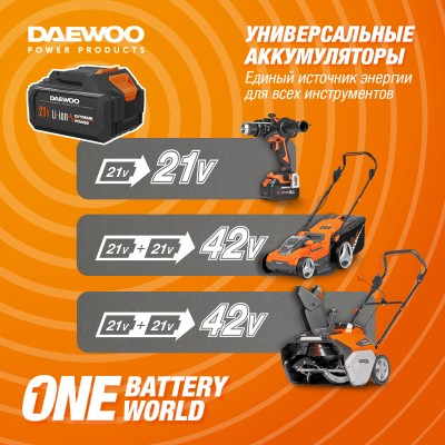 Дрель-шуруповерт аккумуляторная DAEWOO DAA 2122Li SET Дрель-шуруповерт аккумуляторная DAEWOO DAA 2122Li SET