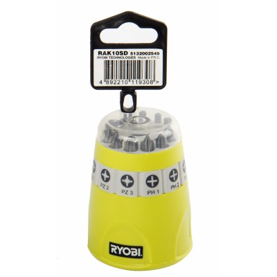 Набор бит RYOBI RAK10SD (10 шт.) Набор бит RYOBI RAK10SD (10 шт.)