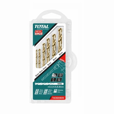 Набор сверл по металлу TOTAL TACSD0605 (6 шт) Набор сверл по металлу TOTAL TACSD0605 (6 шт)