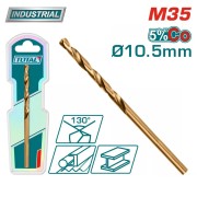 Сверло по металлу M35 HSS 10.5мм TOTAL TAC11201051