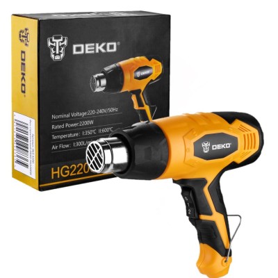 Фен строительный (термовоздуходувка) DEKO HG2200W Фен строительный (термовоздуходувка) DEKO HG2200W