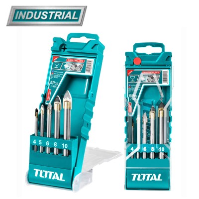 Набор сверл по стеклу TOTAL TACSD7256 (5 шт) Набор сверл по стеклу TOTAL TACSD7256 (5 шт)
