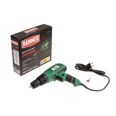 Шуруповерт сетевой Hammer DRL400A Шуруповерт сетевой Hammer DRL400A