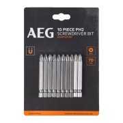 Набор бит РН2, 70 мм AEG AASDPH27010 (10 шт)