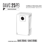 Фильтр-мешок бумажный DAEWOO DAVC 25PB (3 шт. )