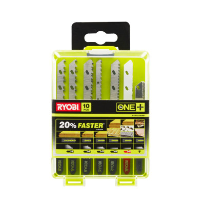 Набор пилок для лобзика RYOBI RAK10JSBMP (10 шт.) Набор пилок для лобзика RYOBI RAK10JSBMP (10 шт.)