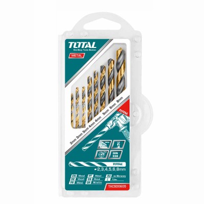 Набор сверл по металлу TOTAL TACSD0801 (8 шт) Набор сверл по металлу TOTAL TACSD0801 (8 шт)
