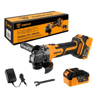 Углошлифмашина аккумуляторная DEKO DKAG20-125 063-2151 Углошлифмашина аккумуляторная DEKO DKAG20-125 063-2151