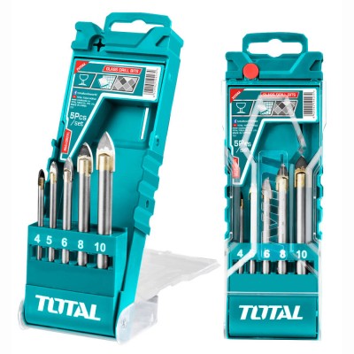 Набор сверл по стеклу TOTAL TACSD7256 (5 шт) Набор сверл по стеклу TOTAL TACSD7256 (5 шт)