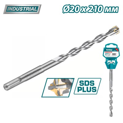 Бур SDS-plus 20x210мм TOTAL TAC312002C Бур SDS-plus 20x210мм TOTAL TAC312002C