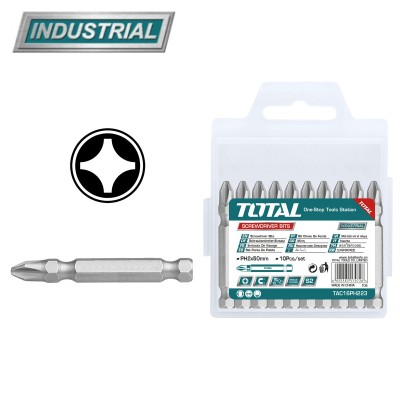 Бита PH2 50 мм TOTAL TAC16PH223 (10 шт) Бита PH2 50 мм TOTAL TAC16PH223 (10 шт)