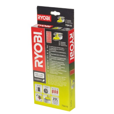 Набор шлифлистов RYOBI TSA10 (10 шт.) Набор шлифлистов RYOBI TSA10 (10 шт.)