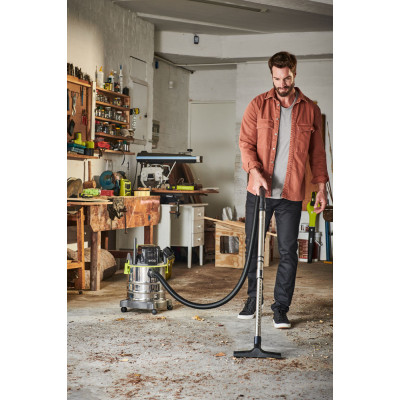 ONE + / Пылесос строительный RYOBI R18WDV (без батареи) ONE + / Пылесос строительный RYOBI R18WDV (без батареи)