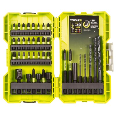 Набор ударных бит и сверл RYOBI RAK38DSDI2 (38шт.) Набор ударных бит и сверл RYOBI RAK38DSDI2 (38шт.)