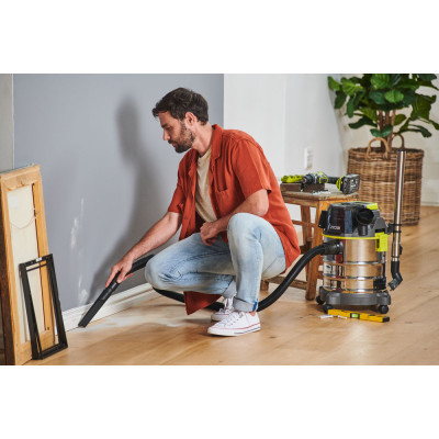 ONE + / Пылесос строительный RYOBI R18WDV (без батареи) ONE + / Пылесос строительный RYOBI R18WDV (без батареи)