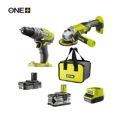 ONE + / Набор инструмента RYOBI R18DDAG-252S ONE + / Набор инструмента RYOBI R18DDAG-252S