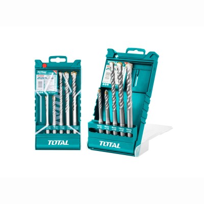 Набор буров SDS-plus TOTAL TAC190501 (5 шт) Набор буров SDS-plus TOTAL TAC190501 (5 шт)