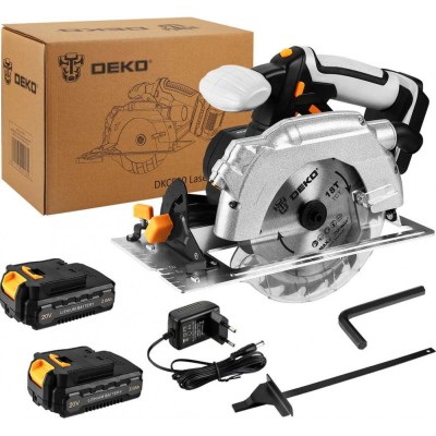 Пила циркулярная аккумуляторная DEKO DKCS20 Laser SET 2 Пила циркулярная аккумуляторная DEKO DKCS20 Laser SET 2