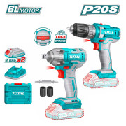 Набор аккумуляторных инструментов TOTAL TOSLI230702