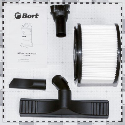 Пылесос строительный Bort BSS-1630-SmartAir Пылесос строительный Bort BSS-1630-SmartAir