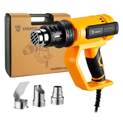 Фен строительный (термовоздуходувка) DEKO HG2300W (кейс) Фен строительный (термовоздуходувка) DEKO HG2300W (кейс)
