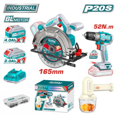 Набор аккумуляторных инструментов TOTAL TOSLI240583 Набор аккумуляторных инструментов TOTAL TOSLI240583