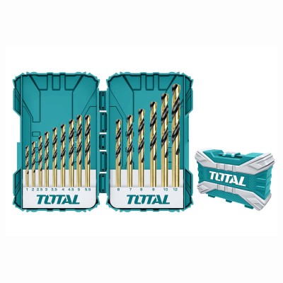 Набор сверл по металлу TOTAL TACSDL51501 (15 шт) Набор сверл по металлу TOTAL TACSDL51501 (15 шт)