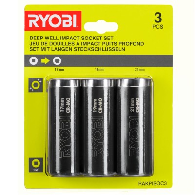 Набор головок ударных Ryobi RAKPISOC3 Набор головок ударных Ryobi RAKPISOC3