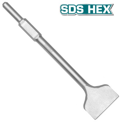Зубило плоское SDS-hex 30x410x100 мм TOTAL TAC1532302 Зубило плоское SDS-hex 30x410x100 мм TOTAL TAC1532302