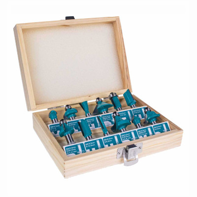 Набор фрез 8 мм TOTAL TACSR1121 (12 шт) Набор фрез 8 мм TOTAL TACSR1121 (12 шт)