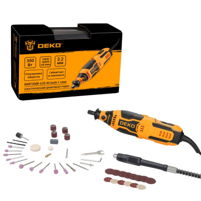 Гравер DEKO DKRT350E-LCD SET 43 Гравер DEKO DKRT350E-LCD SET 43