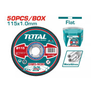 Круг отрезной 115x1,0x22,2 мм по нержавеющей стали TOTAL TAC20111550 (50шт)