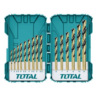 Набор сверл по металлу TOTAL TACSDL51501 (15 шт) Набор сверл по металлу TOTAL TACSDL51501 (15 шт)