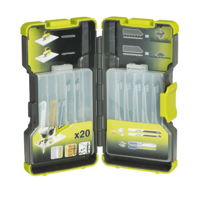 Набор пилок для лобзика RYOBI RAK20JB (20 шт.) Набор пилок для лобзика RYOBI RAK20JB (20 шт.)