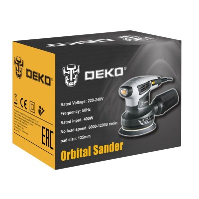 Эксцентриковая шлифмашина DEKO DKG400-125 Эксцентриковая шлифмашина DEKO DKG400-125