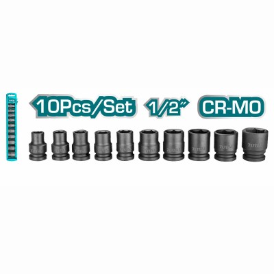 Набор ударных головок 1/2 " TOTAL THISTD12101 (10 предметов) Набор ударных головок 1/2 " TOTAL THISTD12101 (10 предметов)