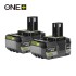 ONE + / Аккумулятор (2) RYOBI RB1850X2 ONE + / Аккумулятор (2) RYOBI RB1850X2