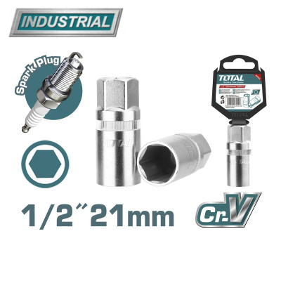 Головка свечная 1/2 " 21 мм TOTAL THSPS12216 Головка свечная 1/2 " 21 мм TOTAL THSPS12216