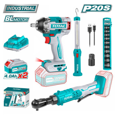 Набор аккумуляторных инструментов TOTAL TOSLI240461 Набор аккумуляторных инструментов TOTAL TOSLI240461