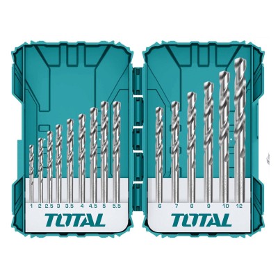 Набор сверл по металлу TOTAL TACSDL51502 (15 шт) Набор сверл по металлу TOTAL TACSDL51502 (15 шт)