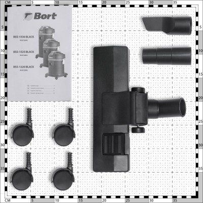 Пылесос строительный Bort BSS-1220 BLACK Пылесос строительный Bort BSS-1220 BLACK