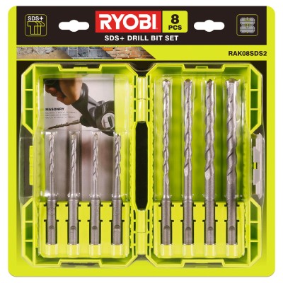Набор буров RYOBI RAK08SDS2 (8шт.) Набор буров RYOBI RAK08SDS2 (8шт.)