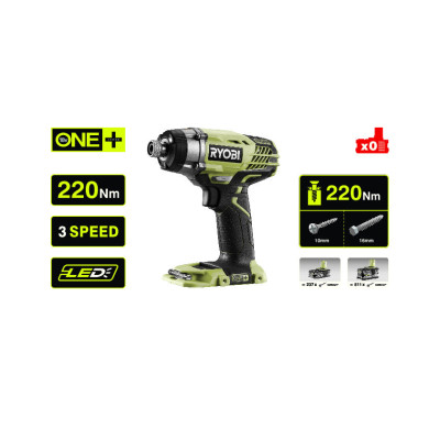 ONE + / Винтоверт RYOBI R18ID3-0 (без батареи) ONE + / Винтоверт RYOBI R18ID3-0 (без батареи)