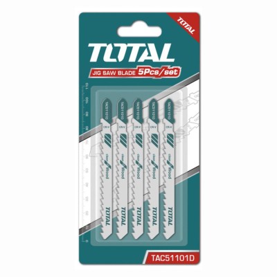 Пилка для лобзика 75x4-5,2 мм по дереву TOTAL TAC51101D (5шт) Пилка для лобзика 75x4-5,2 мм по дереву TOTAL TAC51101D (5шт)
