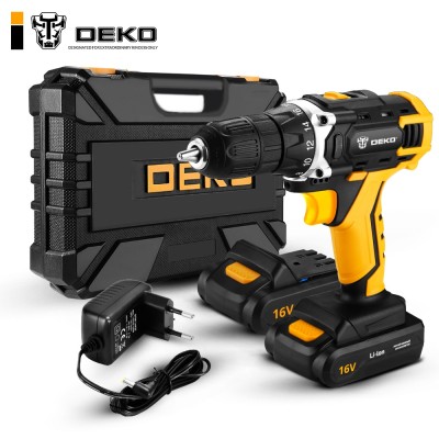 Дрель-шуруповерт аккумуляторная DEKO DKCD16FU-Li SET 63 Дрель-шуруповерт аккумуляторная DEKO DKCD16FU-Li SET 63