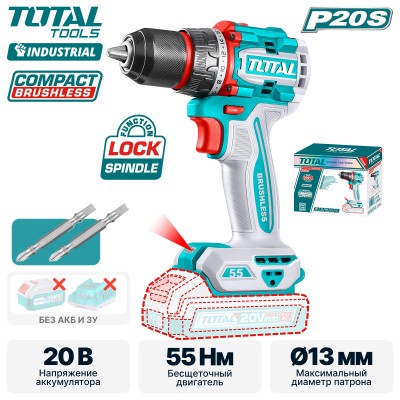 Дрель-шуруповерт TOTAL TDLI205581 Дрель-шуруповерт TOTAL TDLI205581