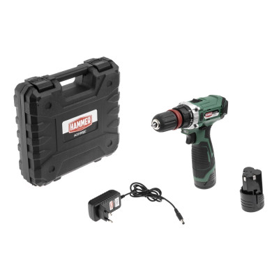 Аккум. дрель Hammer ACD122QC 12В 2x2Ач LiION 10мм 0-350/0-1400об/мин 28Нм Аккум. дрель Hammer ACD122QC 12В 2x2Ач LiION 10мм 0-350/0-1400об/мин 28Нм