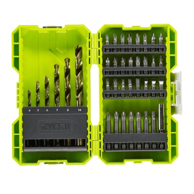 Набор сверл и бит RYOBI RAK38SDD (38 шт.) Набор сверл и бит RYOBI RAK38SDD (38 шт.)